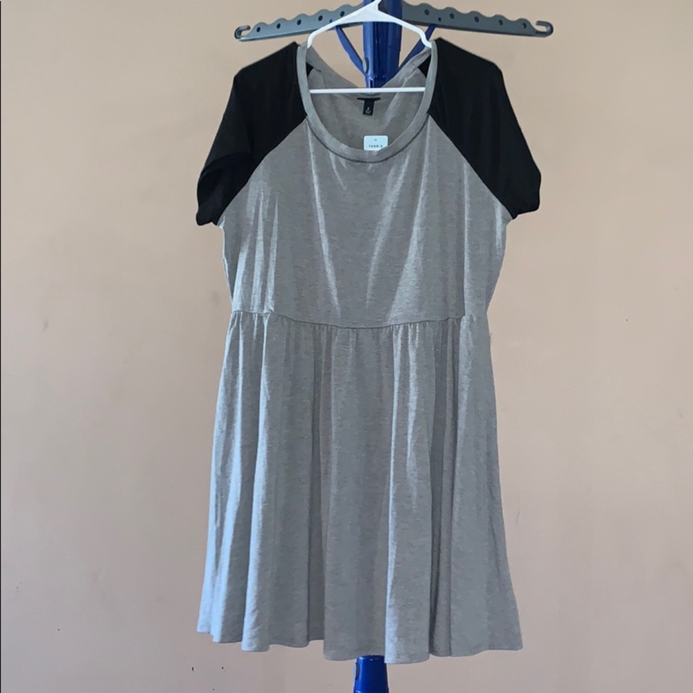 Torrid Grey and Black Jersey Dress